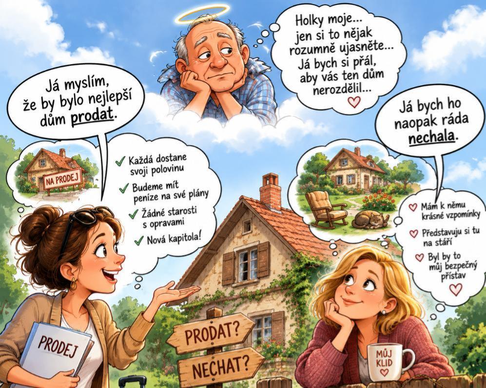 Když dědictví rozdělí názory: jak řešit spoluvlastnictví domu s rozumem a respektem